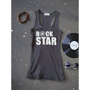 SOULCYCLE Gray Rock Star Racerback Tank Top Size Medium